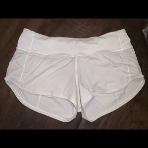 Lululemon white shorts